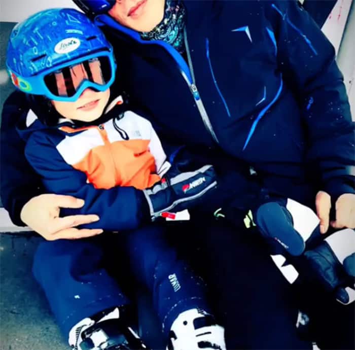 Shah Rukh Khan and Abram Khan snapped prior to skiing session in Switzerland