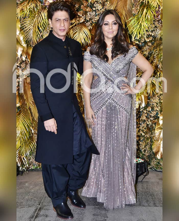 Shah Rukh Khan and Gauri Khan at Armaan Jains wedding reception