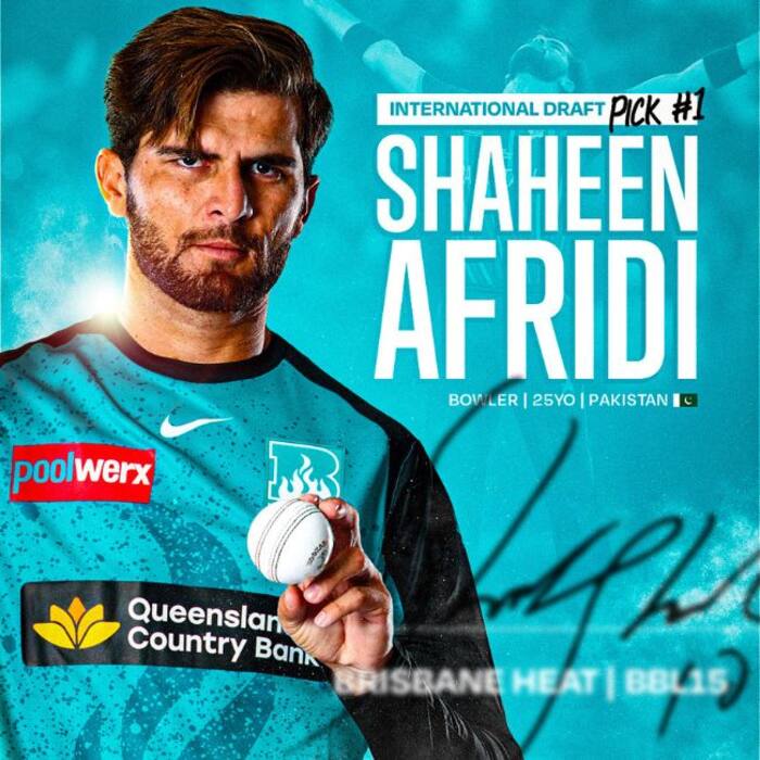 Shaheen Afridi was signed up by Brisbane Heat