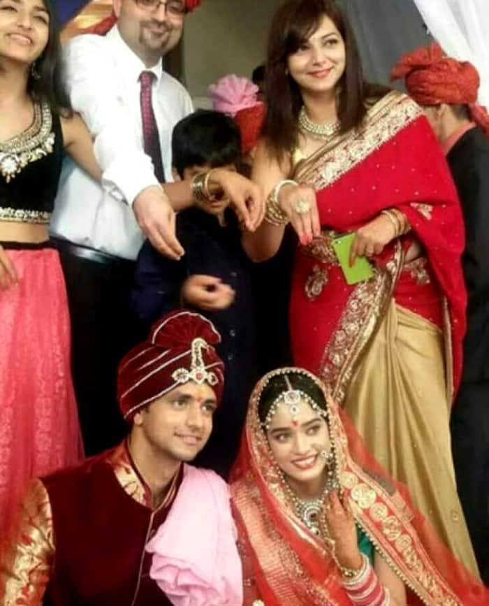 Neha Saxena with Shakti Arora in Alibaug