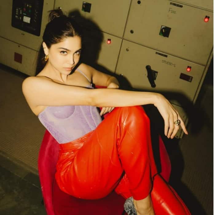 Sharvari Wagh blends sass and class in this leather pant corset design 