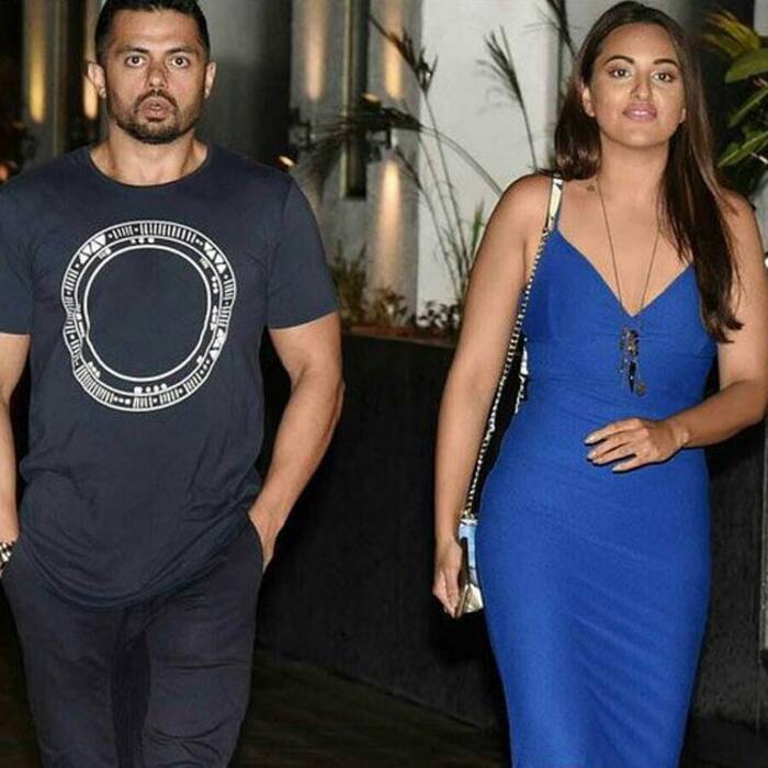 Shatrughan Sinha’s daughter Sonakshi Sinha with boyfriend Bunty Sajdeh