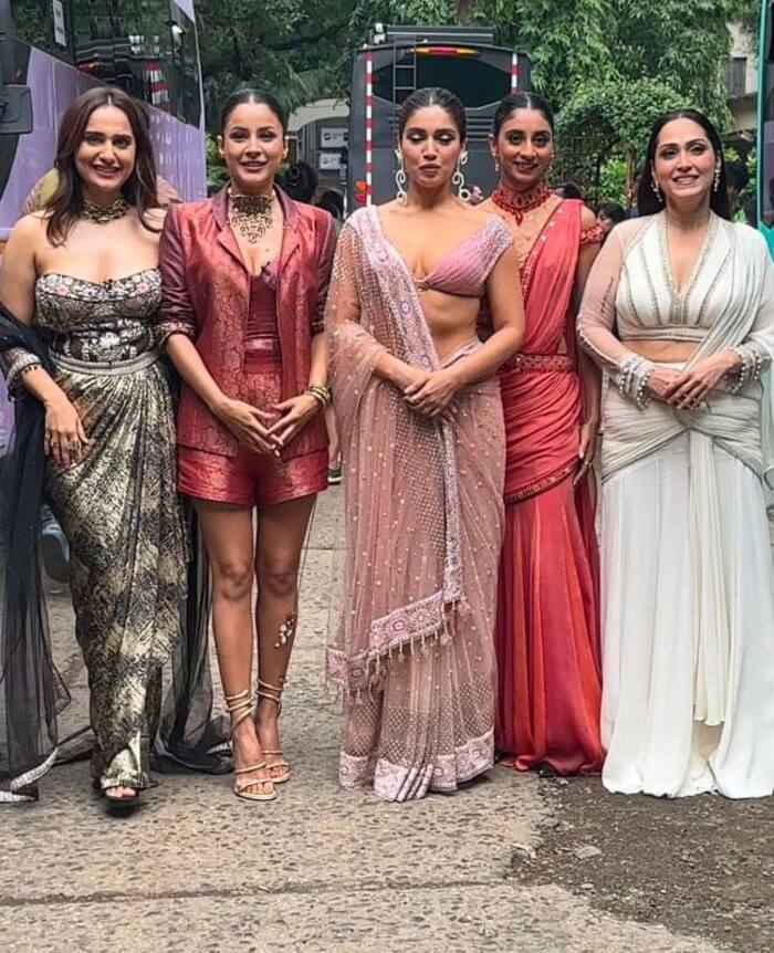 Shehnaaz Gill is a Boss Lady in Banarasi Brocade Blazer With Shorts - PICS