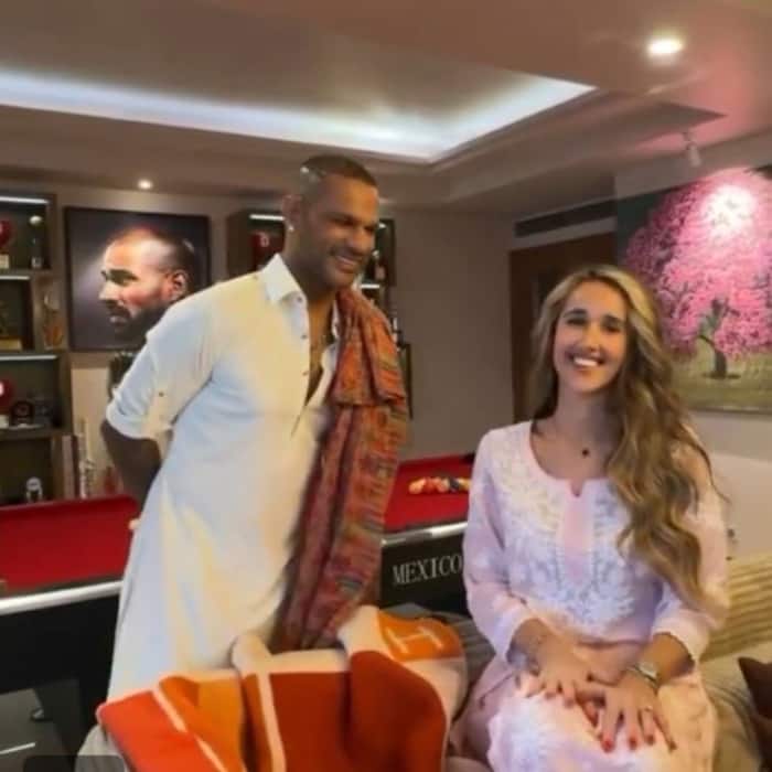 Shikhar Dhawan posted a reel with Sophie Shine