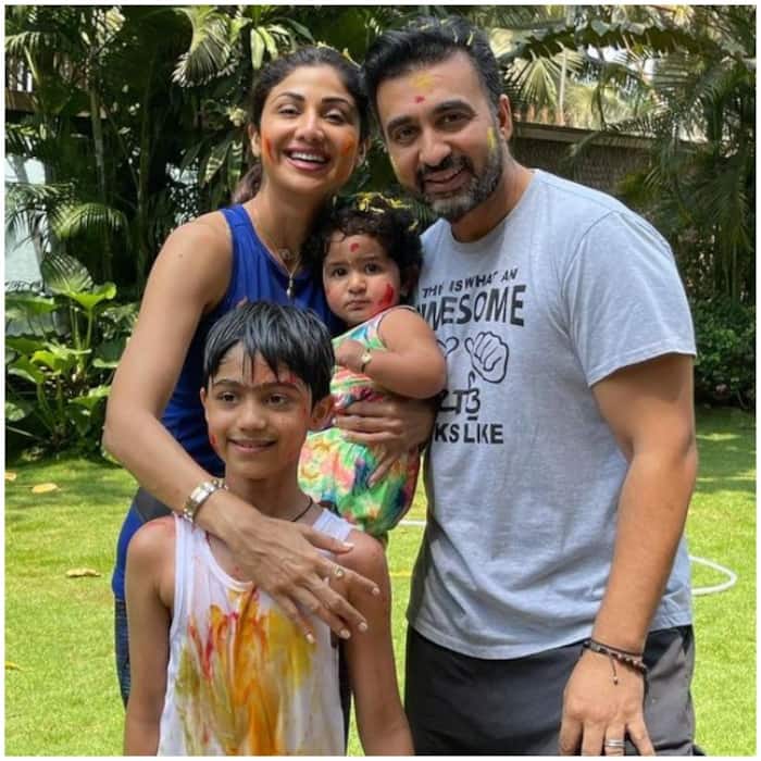 Shilpa Shetty shares a joyous picture of her family on Holi