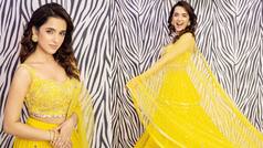 Shirley Setia Stuns in Yellow Lehenga Paired With Embellished Sleeveless Blouse - See Viral Photos