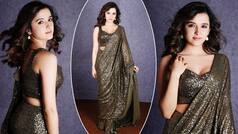 Shirley Setia Goes Bold And Beautiful in Sequined Saree, Check Her Stunning Pics Here