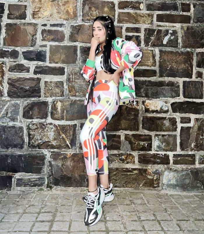 Shivangi poses in multicoloured co ord set