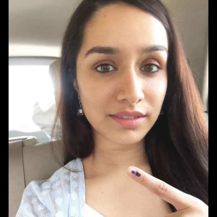 Shraddha Kapoor shares selfie post casting vote at BMC elections 2017