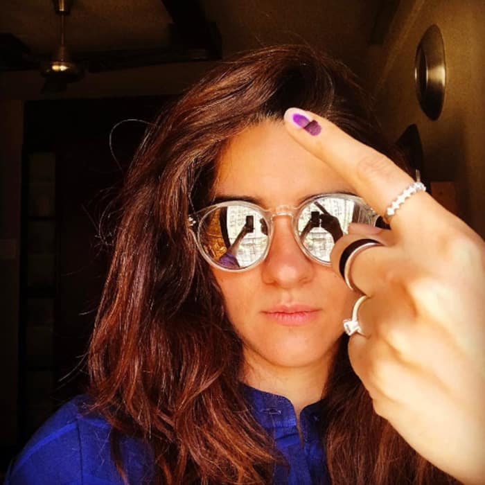 Shruti Seth shares selfie post casting vote during BMC Elections 2017