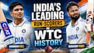 Shubman Gill to Rohit Sharma to Virat Kohli: India's leading run-scorers in WTC history