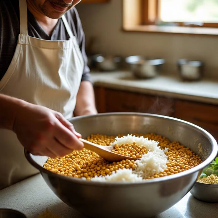 Soak pulses and rice beforehand
