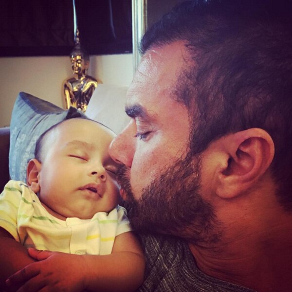 Aayush Sharma with his little son Ahil