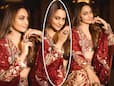 Sonakshi Sinha is Eid Ready in Dark Red Lehenga Set With Heavily Embroidered Choli Worth Over Rs 2 Lakhs - PHOTOS