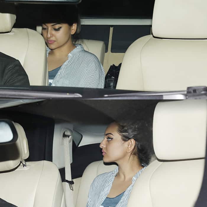 Sonakshi Sinha outside Salman Khan’s residence