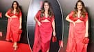 Sonakshi Sinha Looks Effortlessly Gorgeous in Hot Red Bralette, Skirt And Long Cape For Netflix Event – PICS