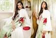 Sonam Kapoor Exudes Grace And Elegance In Her Vibrant Floral Green Sari By Rohit Bal - PICS