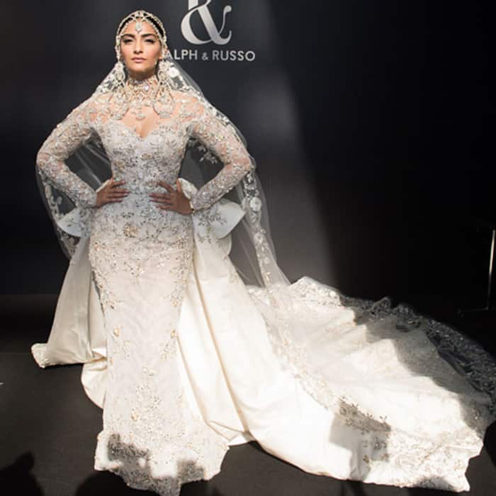 Sonam Kapoor strikes a pose in Ralph & Russo creation