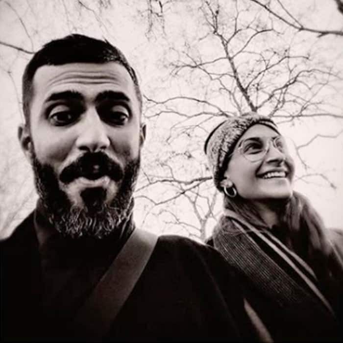 Sonam Kapoor with boyfriend Anand Ahuja in England