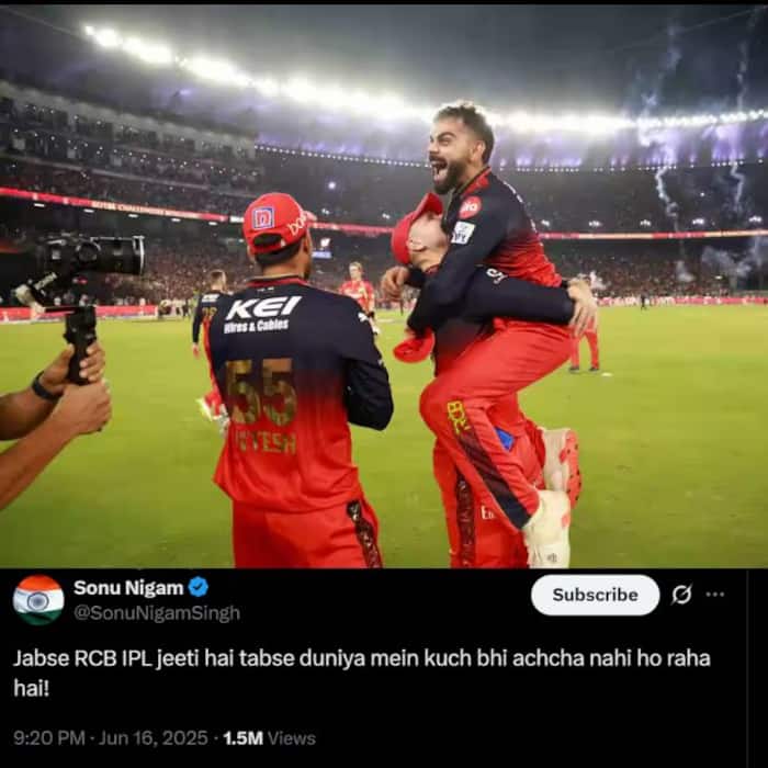 Sonu Nigam is claimed to have trolled RCB