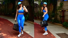 Sophie Choudry Oozes Hotness in Sexy Blue Bralette And Matching Tights - See Viral Photos