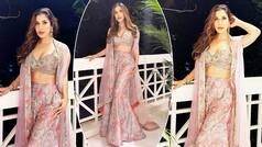 Sophie Choudry Wears Fusion Outfit Worth Rs 55,000 For Diwali Party - Like or Love?
