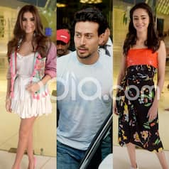 Student of The Year 2: Tiger Shroff, Tara Sutaria, Ananya Panday Look Cool in Funky Colourful Outfits as They Promote Film