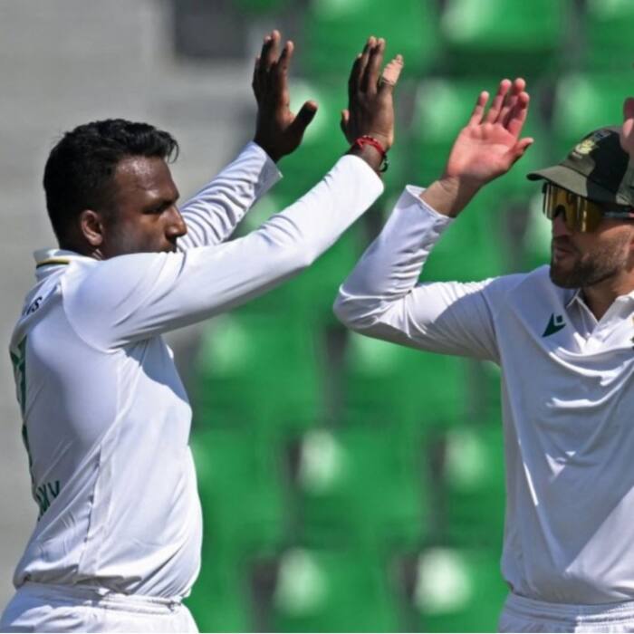 South Africa s first innings challenge