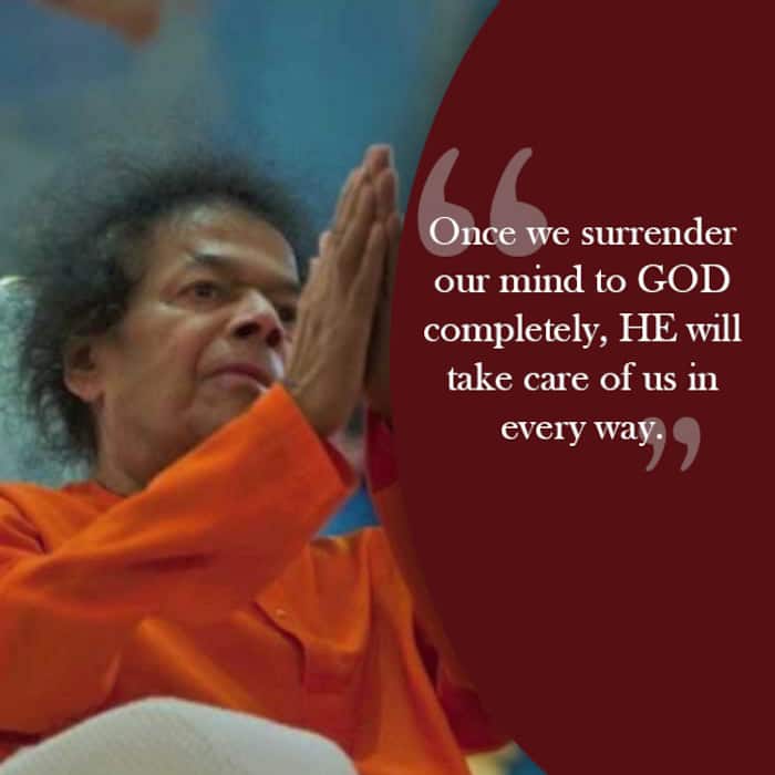 Sri Sathya Sai Baba on surrendering mind to God