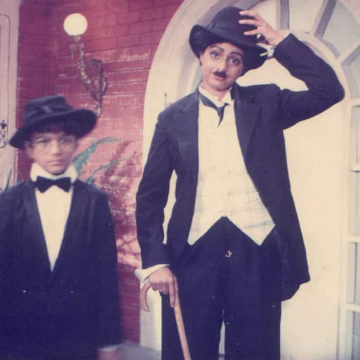 Sridevi as Charlie Chapin in Mr. India