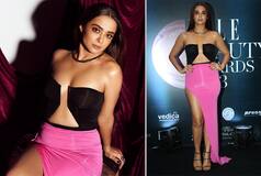 Surveen Chawla Brings Black And Pink Back in Style, Exudes Glam Vibes in Hot Skirt - See Viral Pics