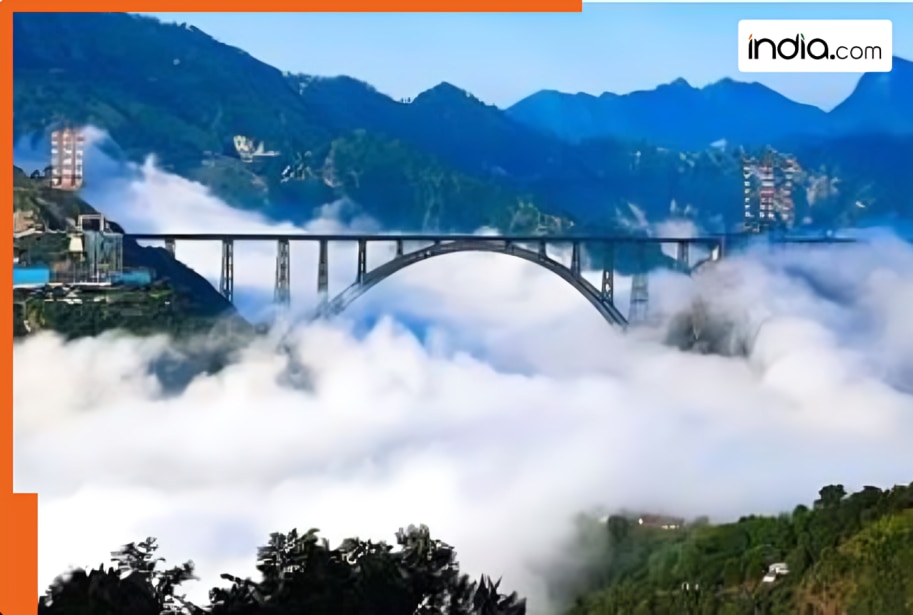 Stunning images of world’s tallest railway bridge in Kashmir