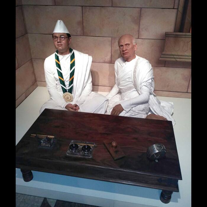 Mahatma Gandhi’s wax statue at Madam Tussauds museum in Delhi