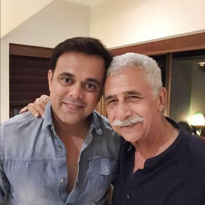 Sumeet Vyas with Naseeruddin Shah during Sarabhai vs Sarabhai reunion