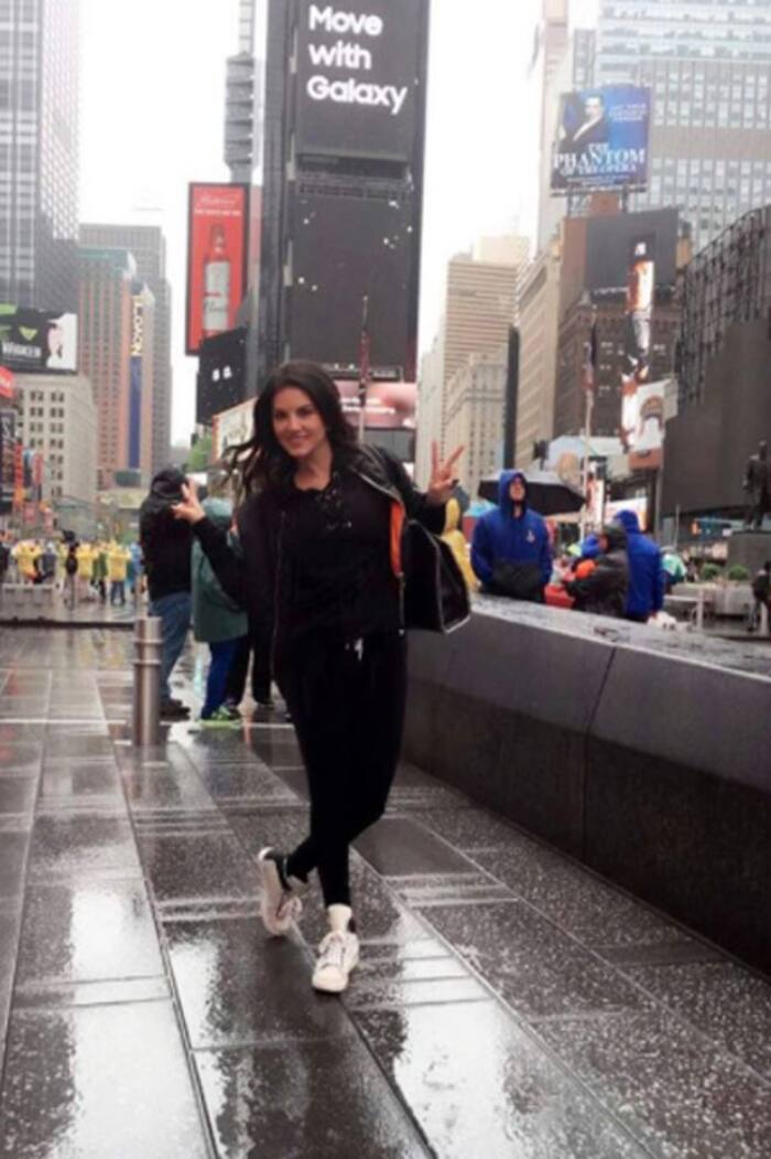 Sunny Leone during her New York vacation