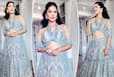 Sunny Leone Stuns in Hot Ice-Blue Blouse And Matching Lehenga, Pics