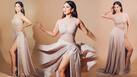 Sunny Leone Is All Elegance In Silver Satin Gown With Sparkly Embroidery | See Stunning Pics
