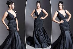 Sunny Leone Slays Like a Regal Queen in Black Gown With Plunging Neckline - See Hottest Photos!