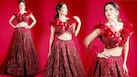 Sunny Leone Looks Like The Sexiest Strawberry in Blingy Red Lehenga With Plunging Neckline - See PICS