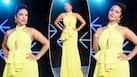 Sunny Leone Turns Glam Goddess in a Rocking Neon Yellow Gown - See Sultry Pics