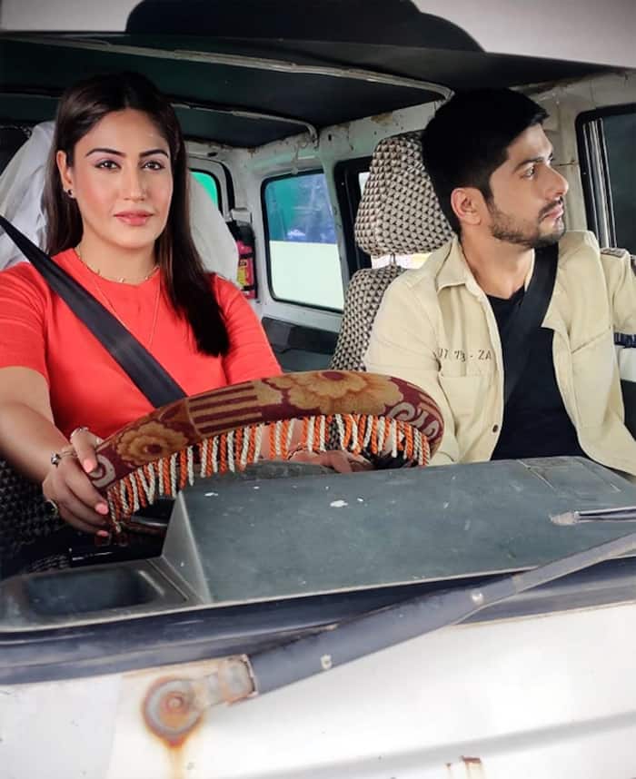 Surbhi Chandna on The Sets of Sanjivani