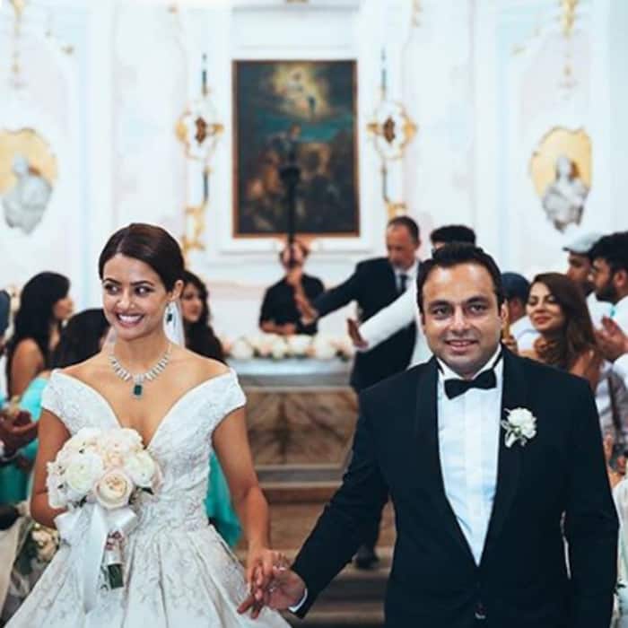 Surveen Chawla’s wedding picture with husband Akshay