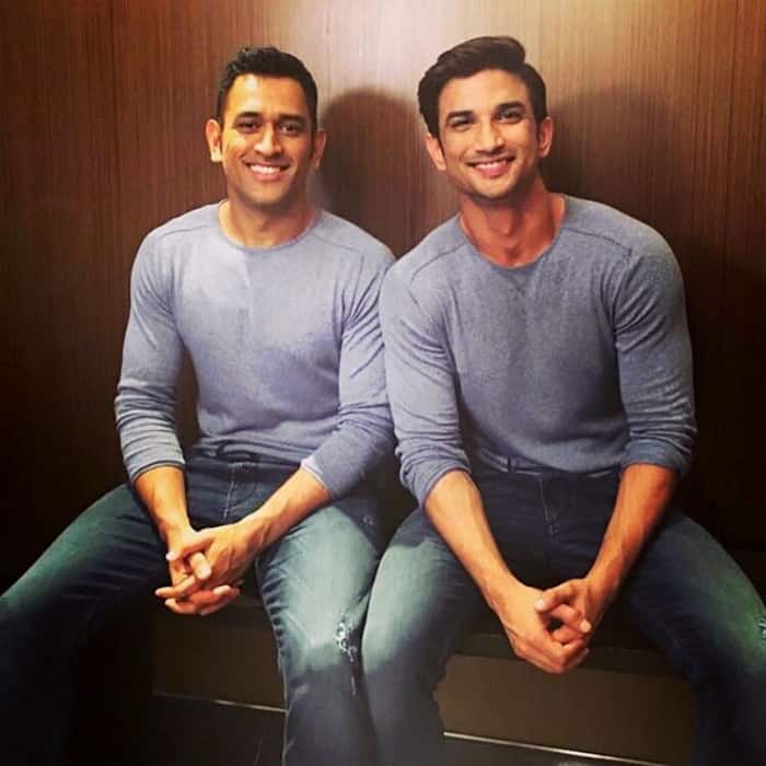 Sushant Singh Rajput snapped with Mahendra Singh Dhoni