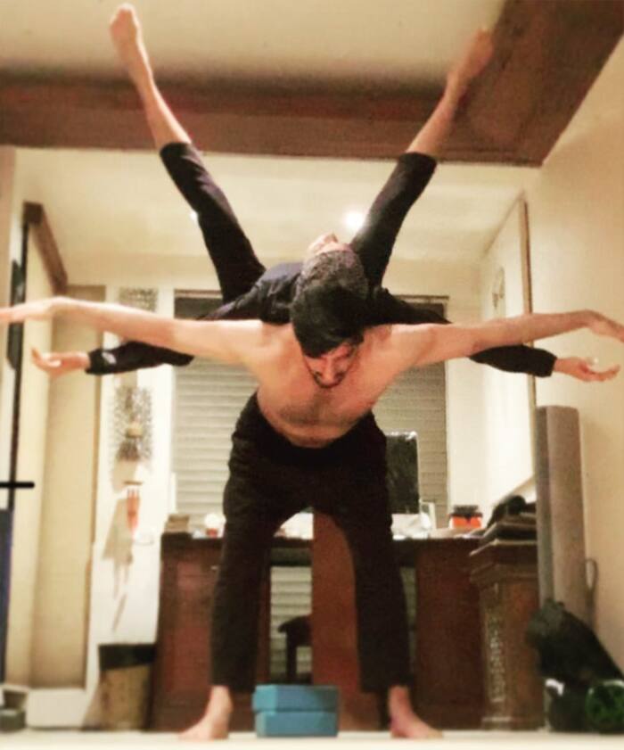 Sushmita and Rohmans sexy yoga pictures