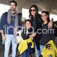 Sushmita Sen Spotted With Her Two Daughters Renee-Alisah And Beau Rohman Shawl