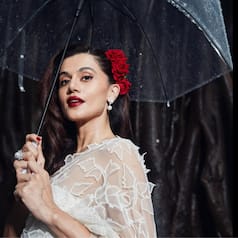 Taapsee Pannu Looks Like a Dream Come True in White Net Saree