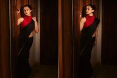 Taapsee Pannu is An Etheral 'Haseena Dilruba’ in Red And Black Saree And We Can’t Take Our Eyes Off Her - Pics