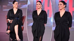 Tabu Looks Drop-Dead Gorgeous in Her Edgy Black Gown With Hot Neckline And Thigh-High Slit - Pics From Khufiya Teaser Launch