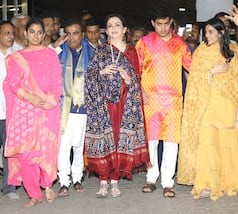 IN PICS: Ambanis introduce their would be daughter-in-law Shloka Mehta to media at Siddhivinayak temple