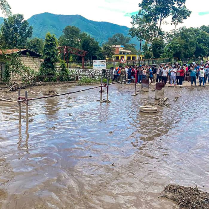 The massive flood entered into Trishuli river through Bhotekoshi in Timure due to the rock slide and swelling Lhende river situated in Nepal-Tibet border.